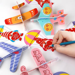SURCVIO DIY Valentine gift idea with cards and foam planes.