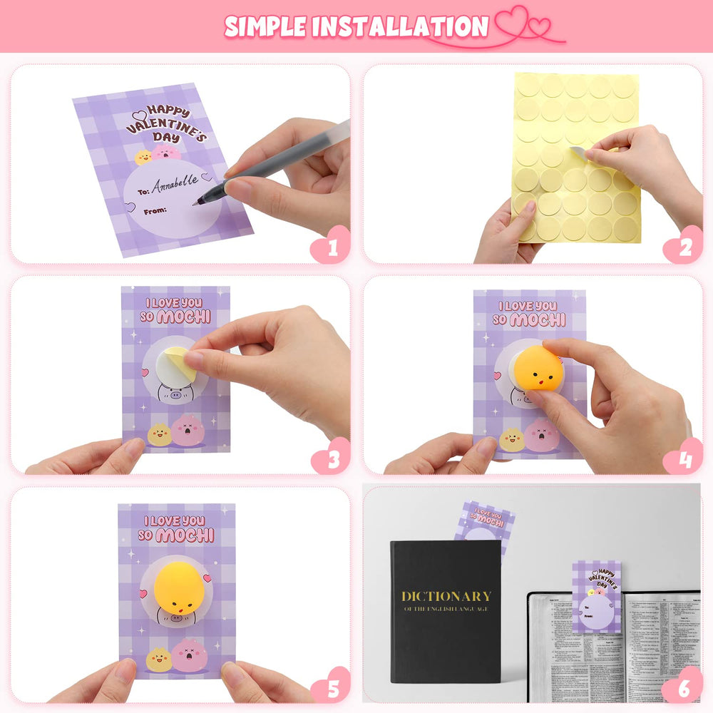 SURCVIO kids gift exchange set with cards and squishies promotes social fun.