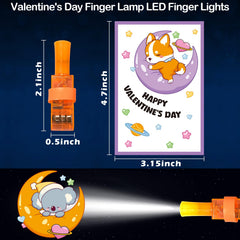 SURCVIO LED finger lights light up with a simple press