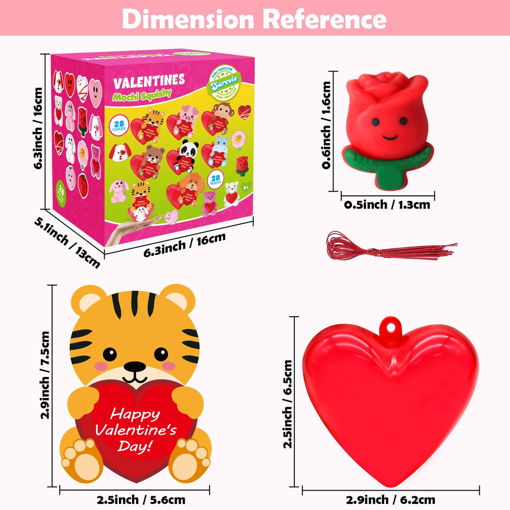 SURCVIO valentines cards plus 28 designs for kid gifting.