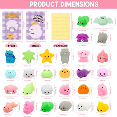 SURCVIO valentines classroom prizes pair squishies with cards to boost friend connections.