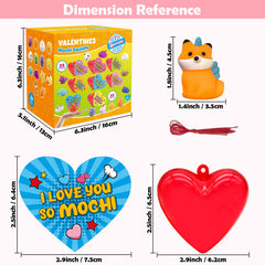 SURCVIO Valentine cards featuring seven designs for classroom gifting.
