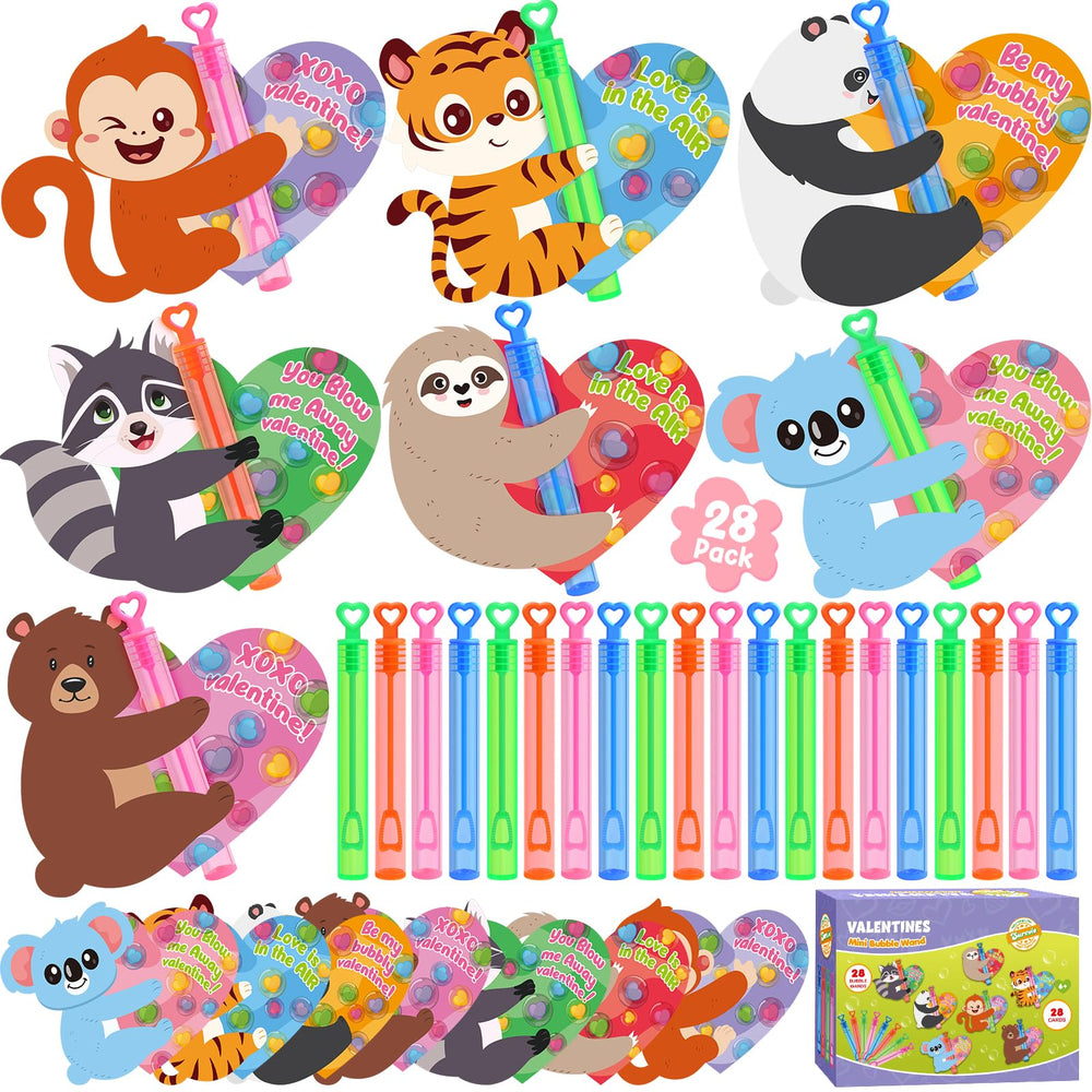 SURCVIO valentines mini bubble wands delivering playful bubbles for kids