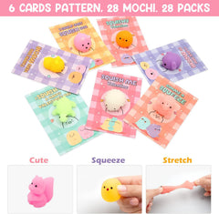 SURCVIO kawaii mochi squishy design with seven card styles encourages sharing.