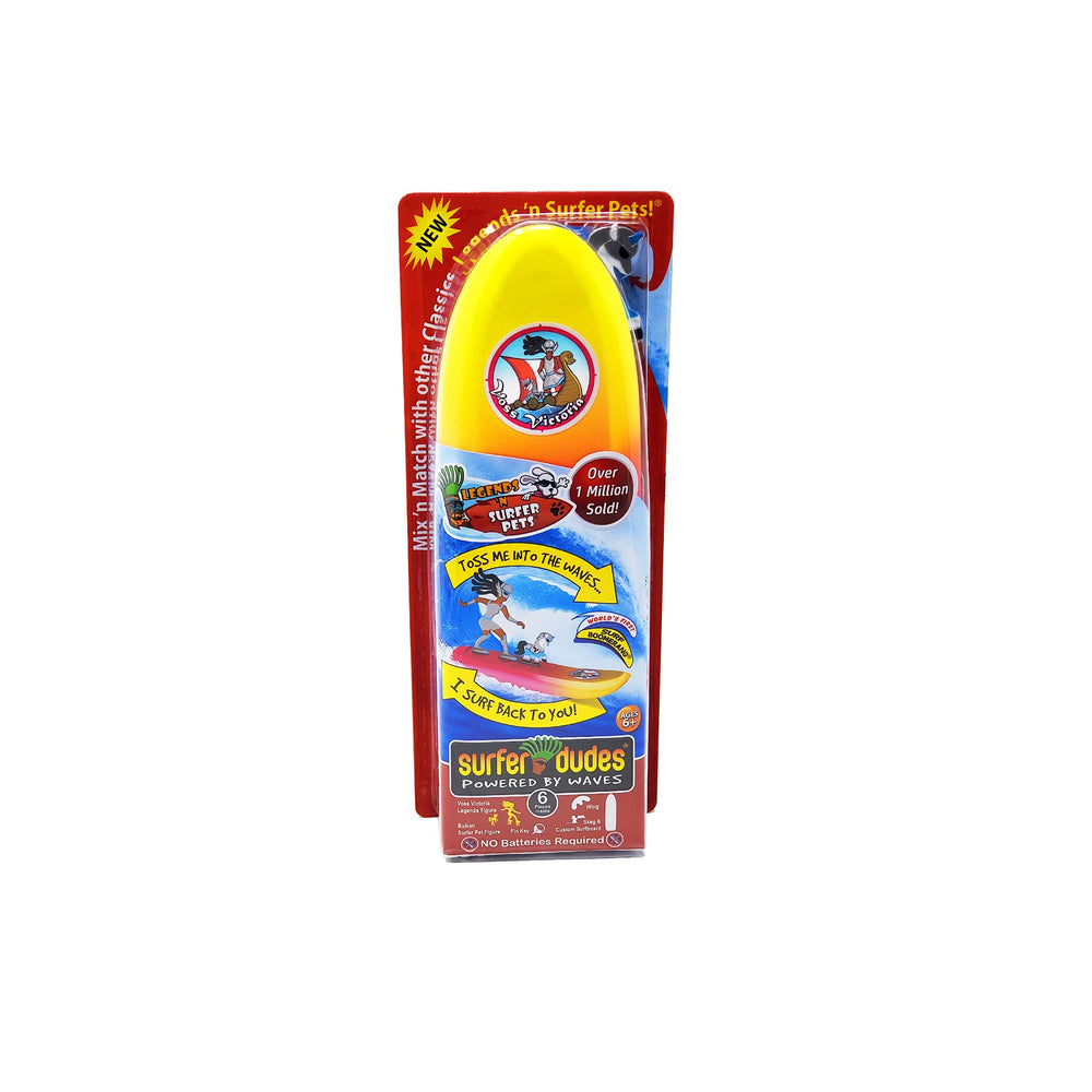 Surfer Dudes Voss Victoria pet figure ready for family beach fun