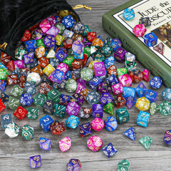Surhugvy set includes d4 through d20 for quick setup and use.