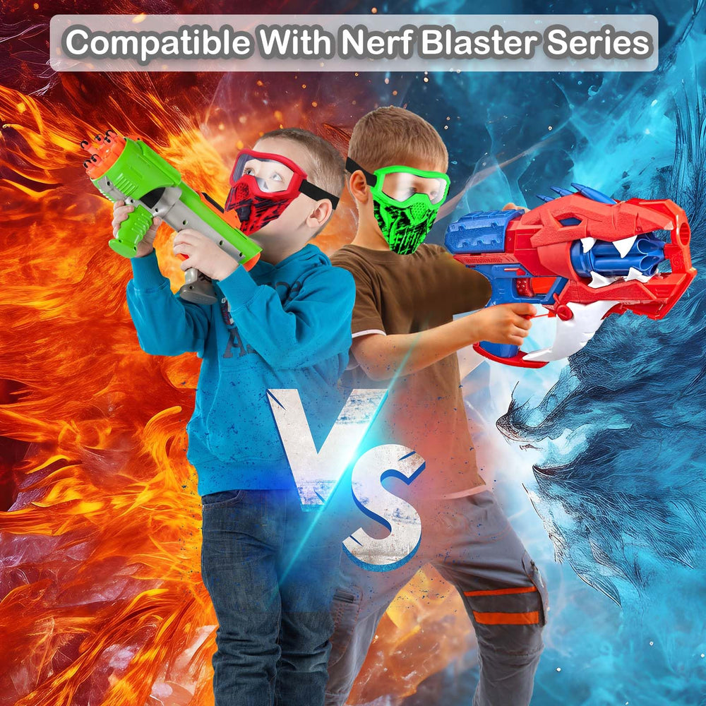 Surper protective lens design maintains visibility while guarding eyes.