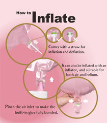 SUWEN giant pink 7 balloon serves as a striking birthday party photo prop.