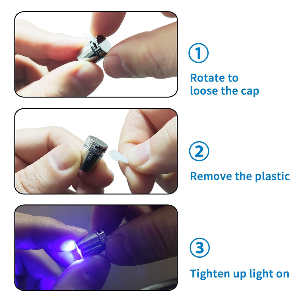 SUZEYAR battery-powered mini lights with a compact footprint.