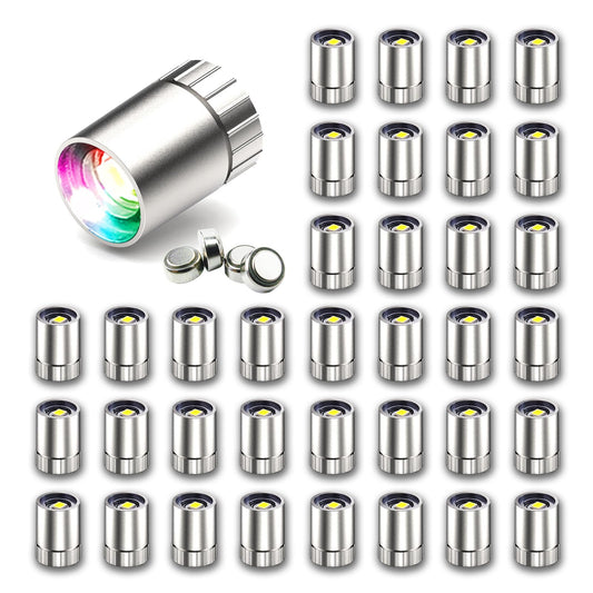 SUZEYAR miniature LED lights for dollhouse with battery on, ideal for tiny decor.