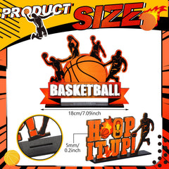 Suzile basketball wooden ornaments add charm to baby showers and parties