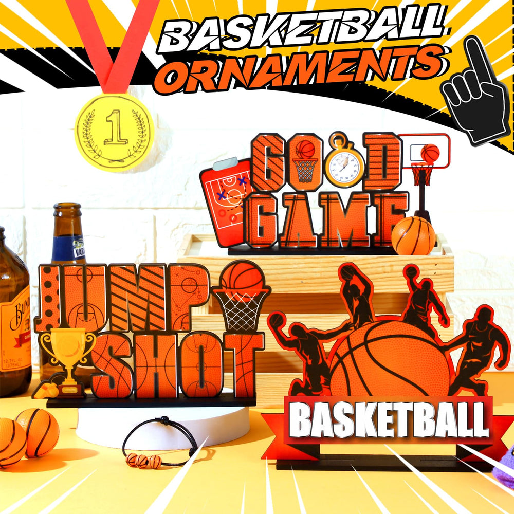 Suzile wooden basketball decorations are durable and easy to position