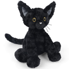 SuzziPals cozy cat plush enhances bedroom decor while providing warmth.