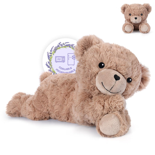 SuzziPals Brown Teddy Bear heating pad offers cozy warmth for comfort.