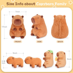SuzziPals Capibara plush with babies inside – imaginative play and companionship for kids.