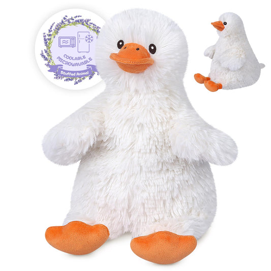 SuzziPals coolable duck plush offering soothing warmth for cozy evenings