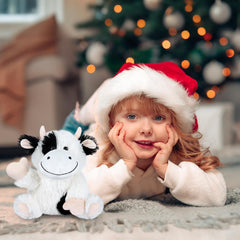 SuzziPals Heatable Cow Plush travel-ready comfort buddy for on-the-go calm.