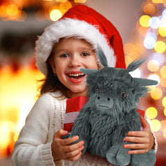 SuzziPals gift-ready Highland Cow plush ideal for cow lovers.