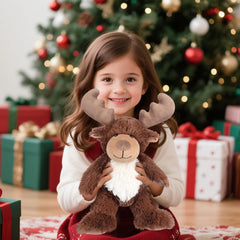 SuzziPals kids-friendly moose plush supports stress relief and emotional comfort.