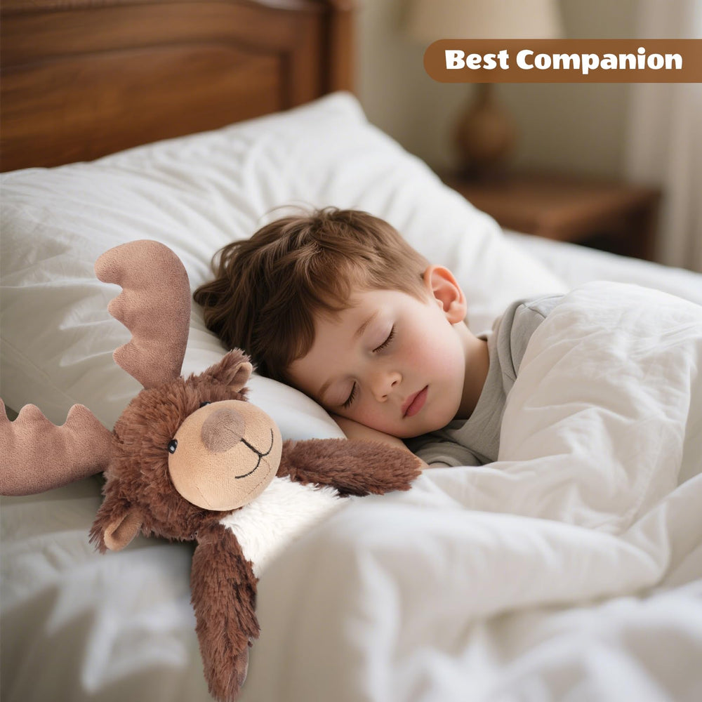 SuzziPals moose bedroom decor adds a calming, cute touch.