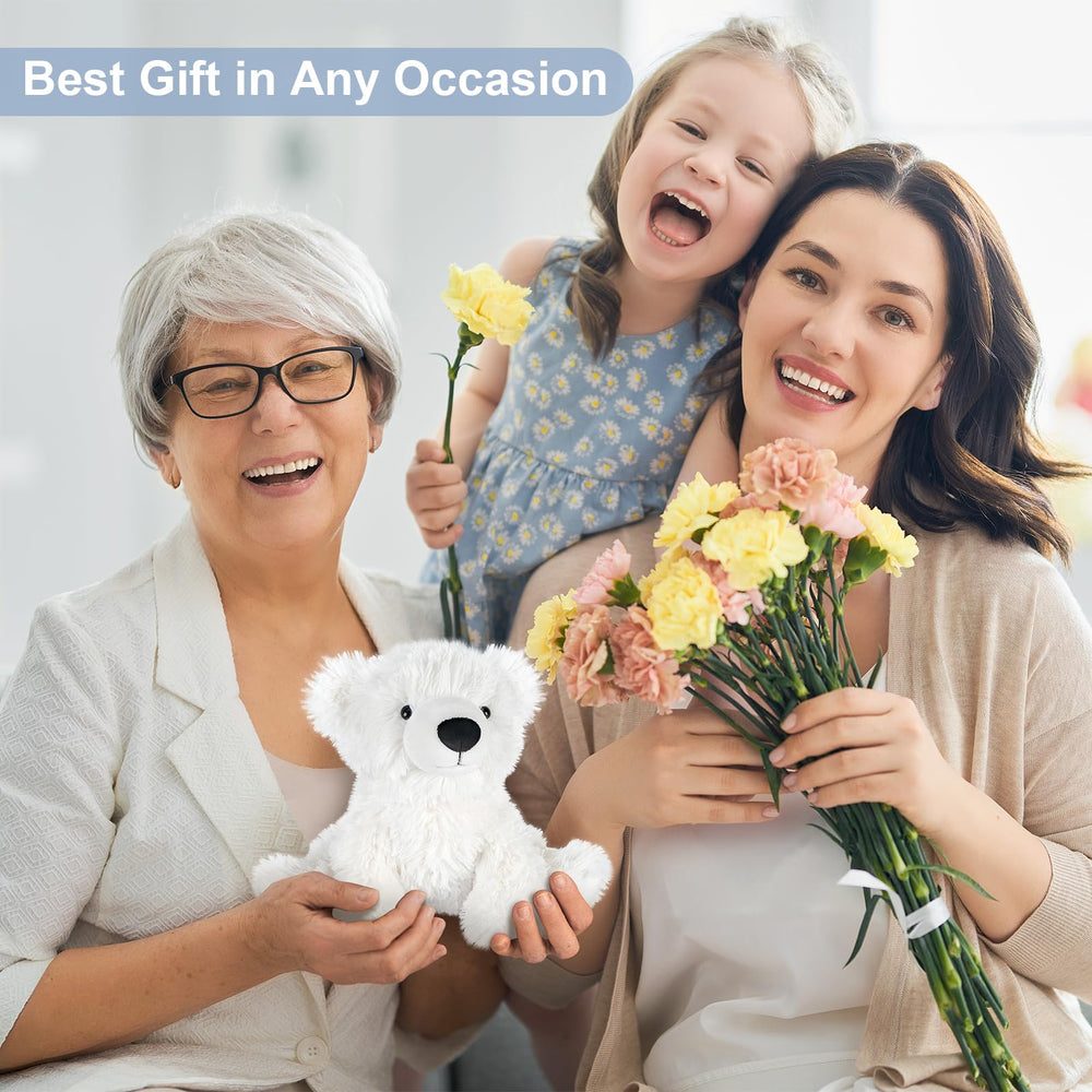 SuzziPals polar bear bedtime-snuggle cozy companion for kids