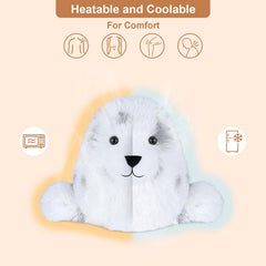 SuzziPals Seal cold pack demonstrates refreshing cooling relief