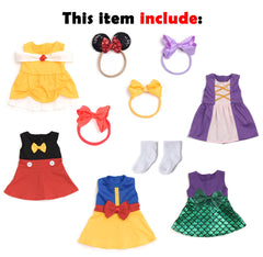 Sweet Dolly yellow bell dress for dolls, adds bright, cheerful styling.