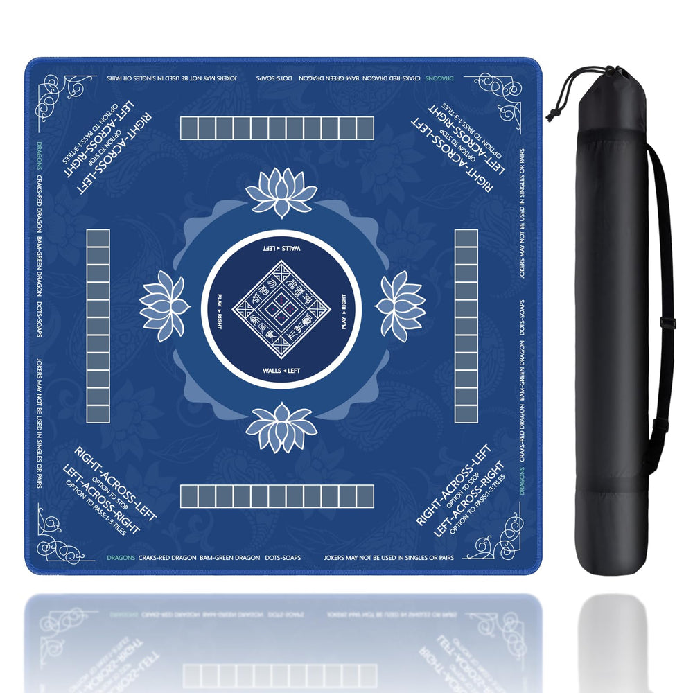 Sweetone Mahjong Mat showing non-slip rubber back for secure tiling.