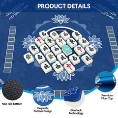 Sweetone Mahjong Mat protects tabletop surfaces during tile games.
