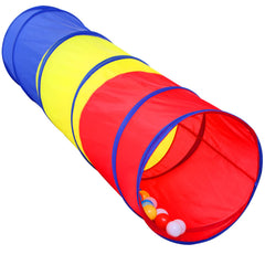 SweHouse Classic Crawling Tunnel folded for easy storage and quick play setup.