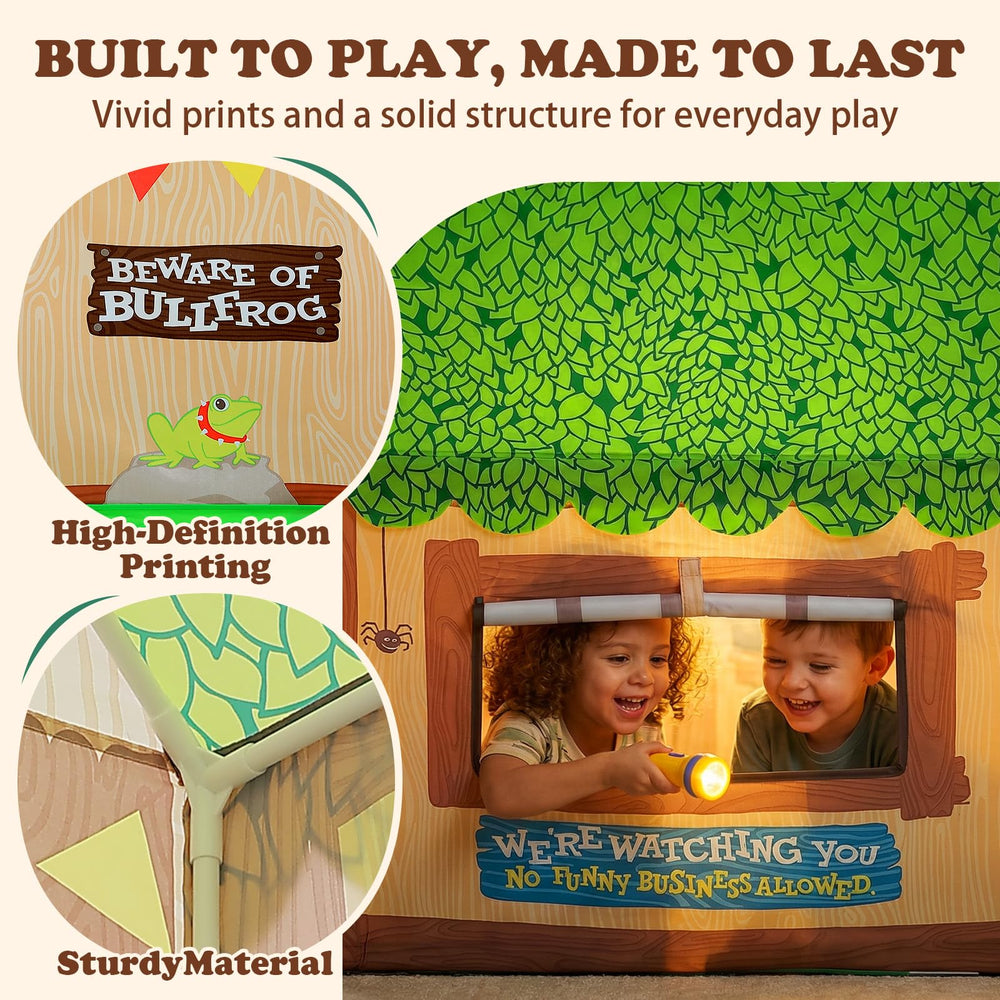 SweHouse family-friendly play space encourages pretend play and group fun.