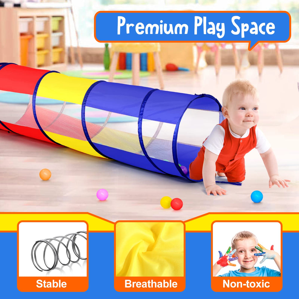 SweHouse Kids Play Tunnel compact design for versatile indoor and outdoor use.