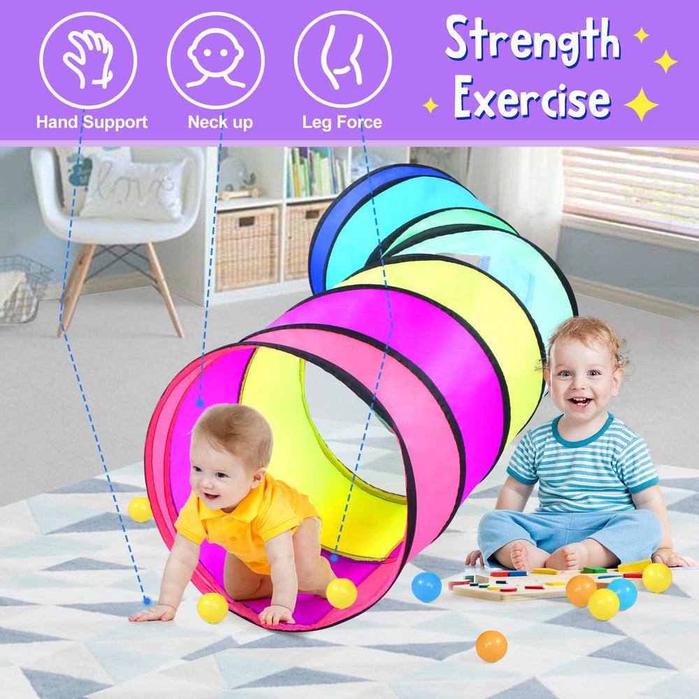 SweHouse toddler crawl tunnel promotes active movement and social play.