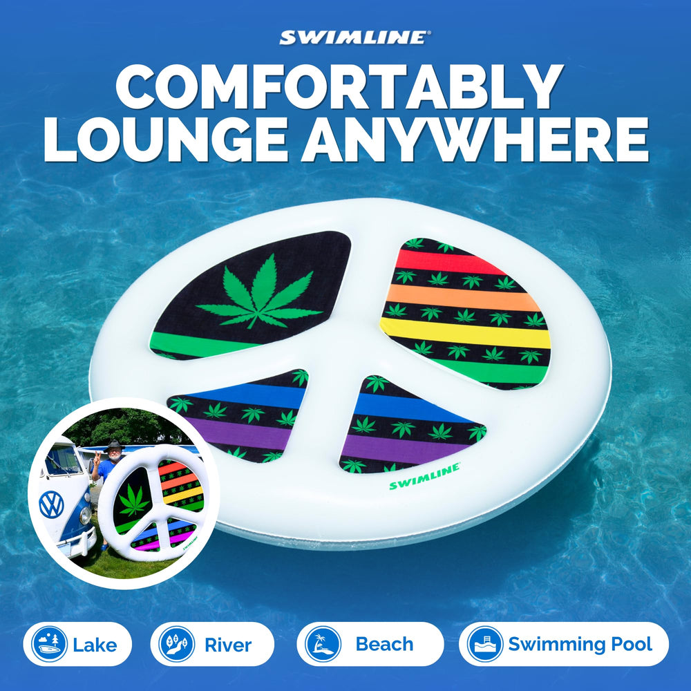 Swimline 66-inch diameter provides ample room for comfort