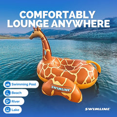 Swimline 90710 UV-resistant material resists fading during long pool days.