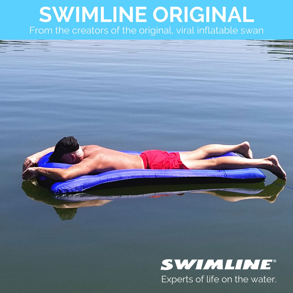 Swimline easy inflate and deflate for quick poolside setup