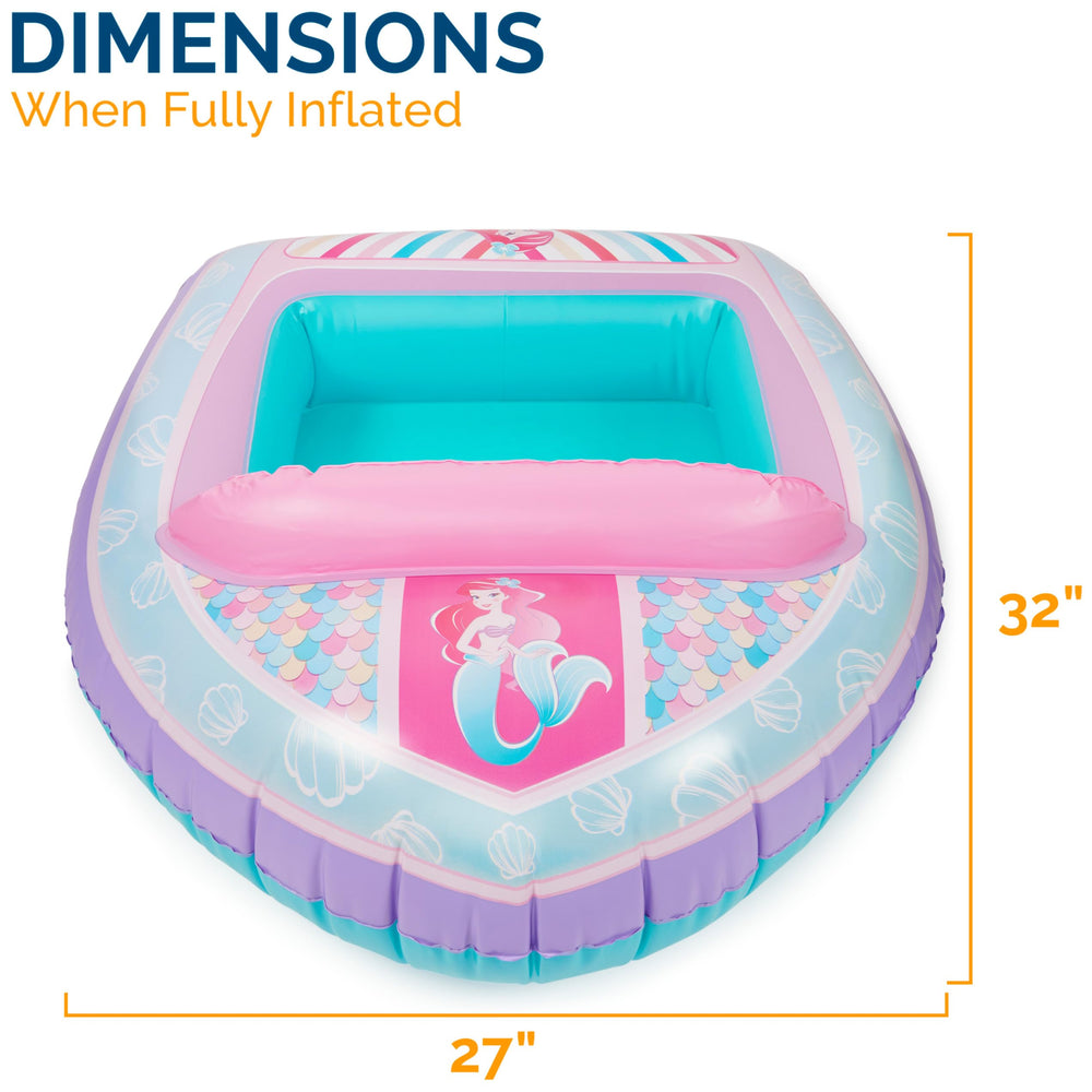 SwimWays Ariel inflatable boat floating on water for a safe, dry experience.