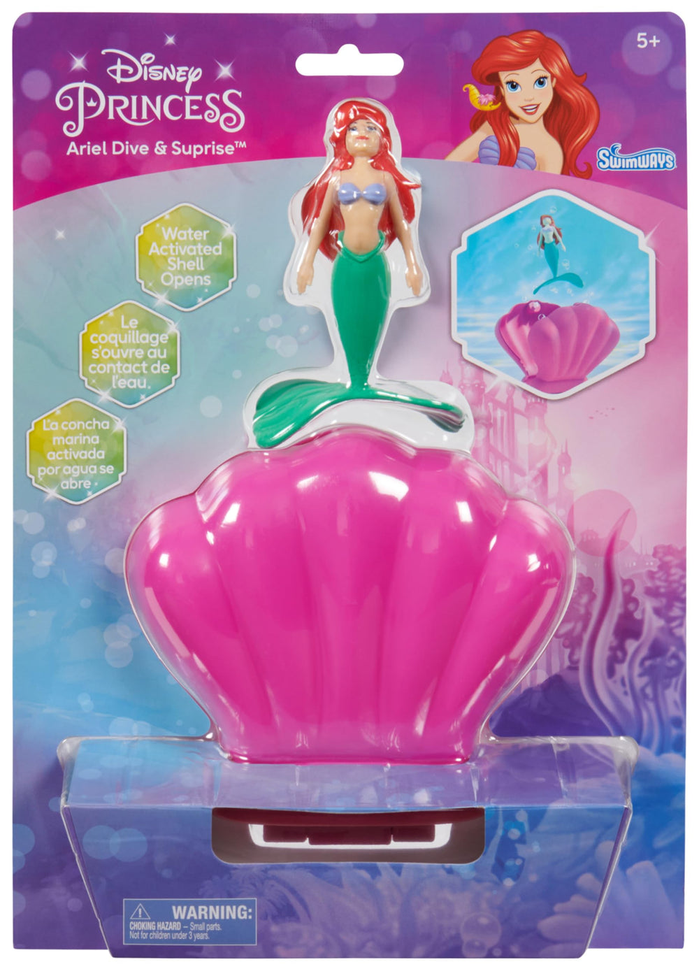 SwimWays Ariel Dive N’ Surprise capsule enclosure ready to attract attention at a party.