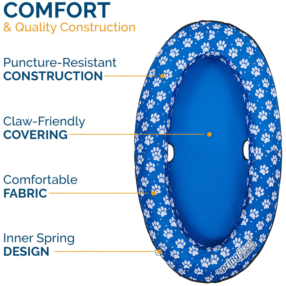 SwimWays Paddle Paws raft showing Jet Valve for quick inflation and deflation
