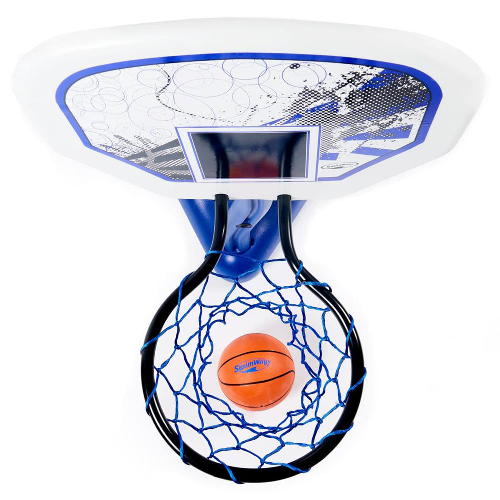 SwimWays Poolside Basketball multi-player design invites friends to join