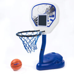 SwimWays Poolside Basketball pro-style ball enhances realistic pool play
