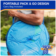 The SunCatcher folds flat into three compact circles for easy storage.