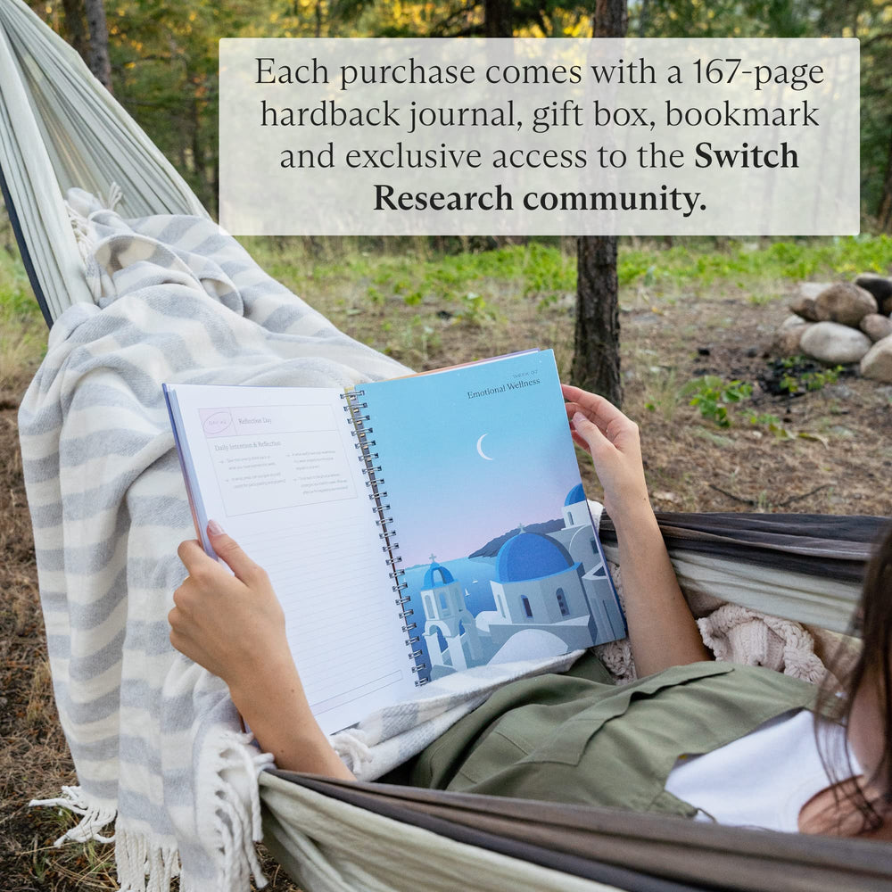 Switch Research Emotions Journal therapist-recommendations layout supports personal growth.