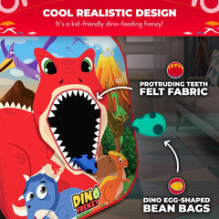 SWOOC Dino Frenzy backpack storage keeps setup ready on the go