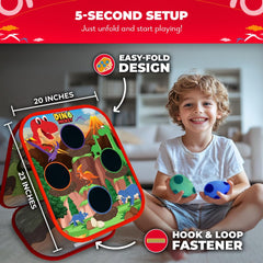 SWOOC Dino Frenzy dino eggs and bean bags boost indoor play