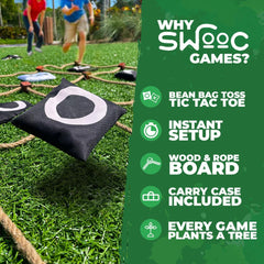 SWOOC durable carrying case makes park or beach transport a breeze.