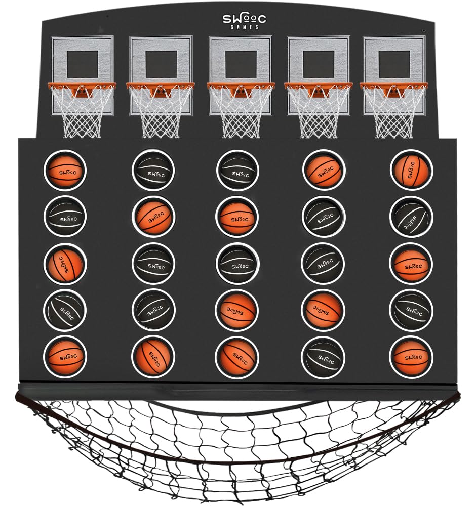 SWOOC Low Post Lineup wall-mounted giant basketball 4-in-a-row for home play