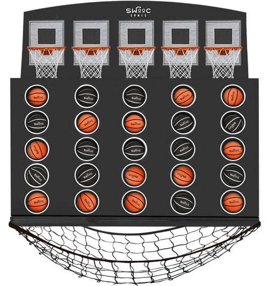 SWOOC Low Post Lineup wall-mounted giant basketball 4-in-a-row for home play