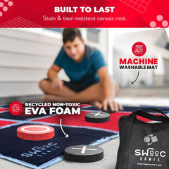 SWOOC machine-washable mat with durable fabric for easy cleanup