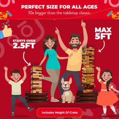 SWOOC max height—tower can reach up to five feet for thrilling play